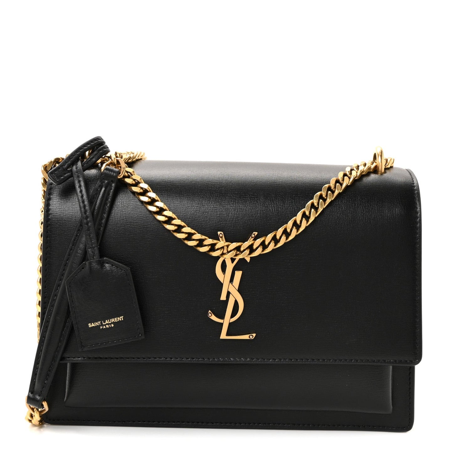 Saint Laurent Medium Sunset Black Calfskin